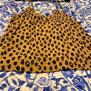 Womens leopard camisole